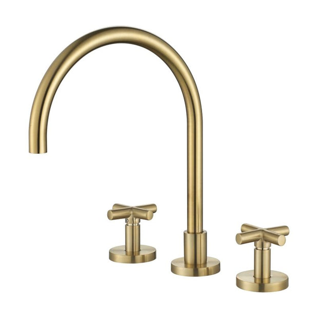 Ryker Kitchen Set 1/4 Turn - brushed-bronze