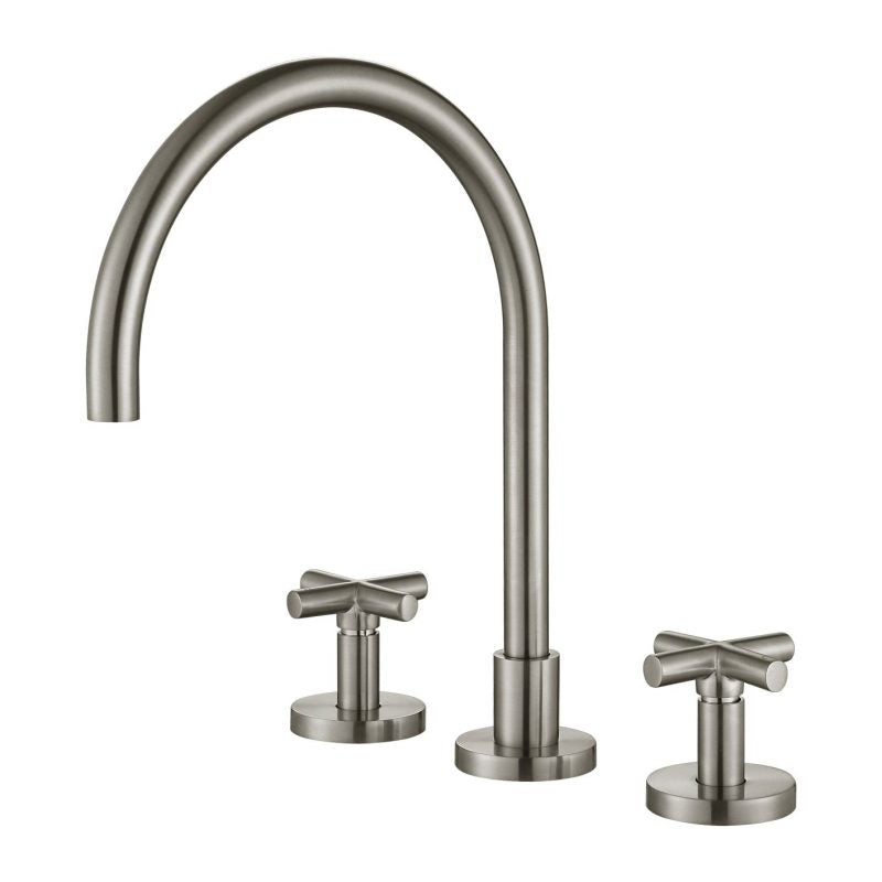 Ryker Kitchen Set 1/4 Turn - brushed-nickel