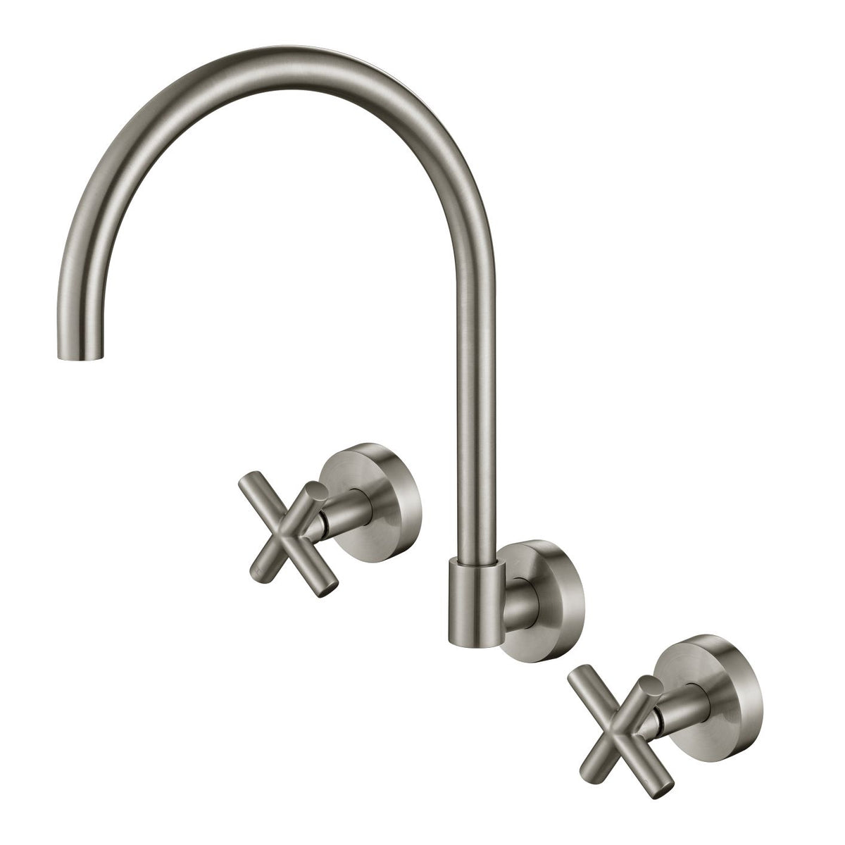 Ryker Wall Sink Set 1/4 Turn Brushed Nickel