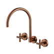 Ryker Wall Sink Set 1/4 Turn Champagne