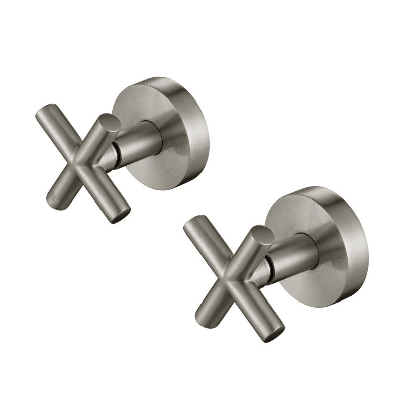 Ryker Wall Stop Assemblies 1/4 Turn - brushed-nickel