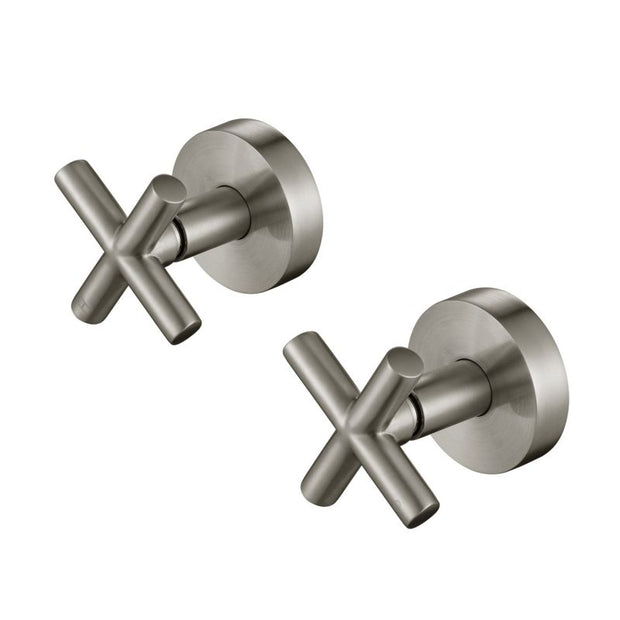Ryker Wall Stop Assemblies 1/4 Turn - brushed-nickel