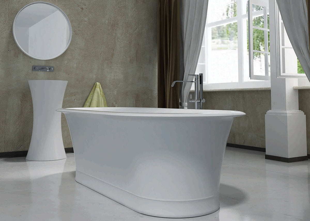 Pietra Bianca Rome Freestanding Bath