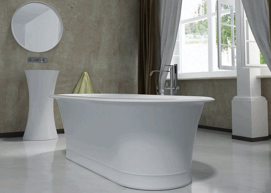 Pietra Bianca Rome Freestanding Bath