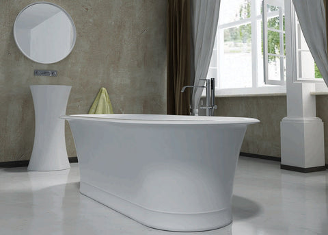 Pietra Bianca Rome Freestanding Bath