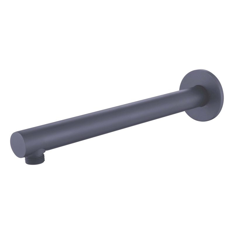 Round Shower Arm - gun-metal
