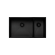 Spectra 1 and 1/2 Bowl Sink in Black