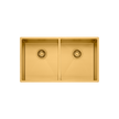 Spectra Double Bowl Sink in Brushed Gold