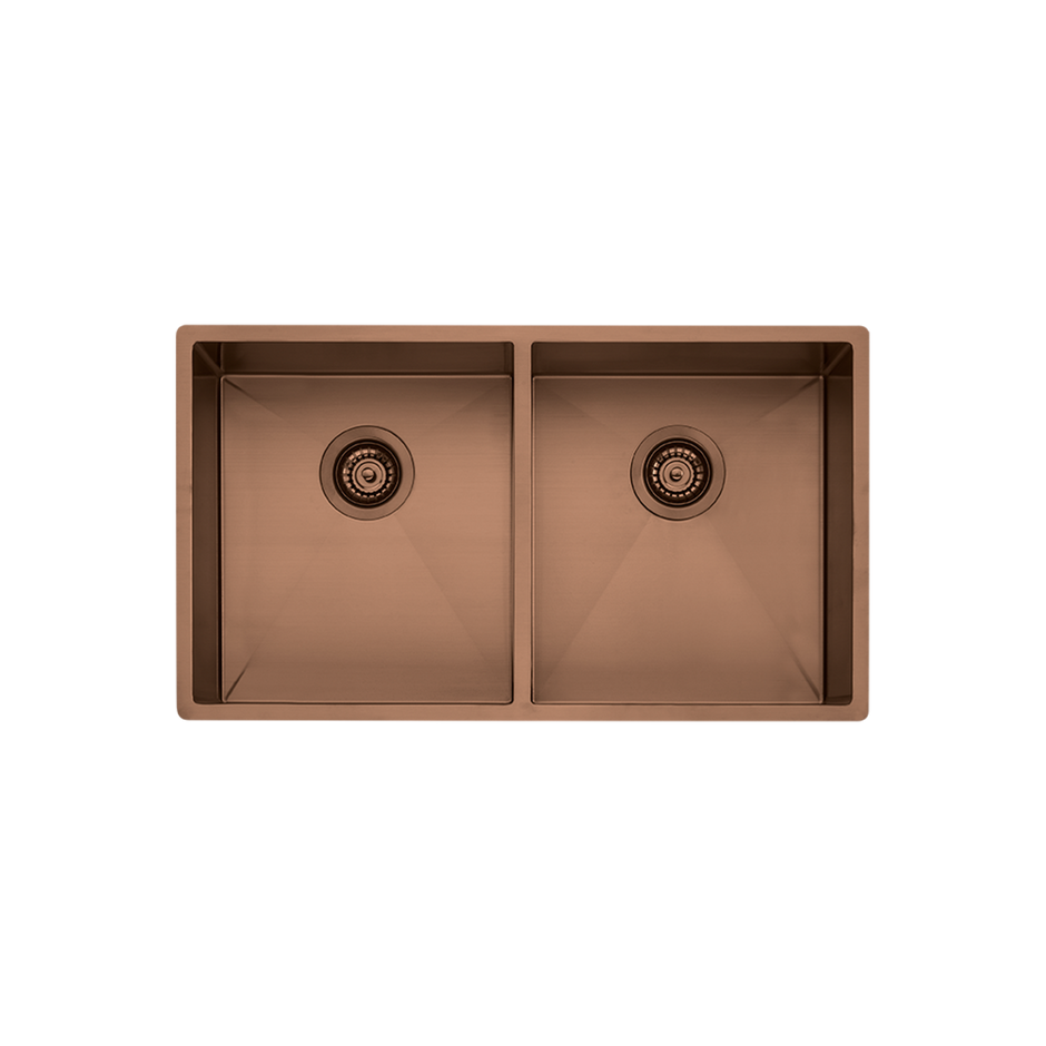 Spectra Double Bowl Sink in Copper