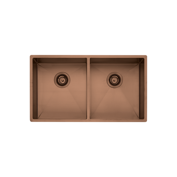 Spectra Double Bowl Sink in Copper