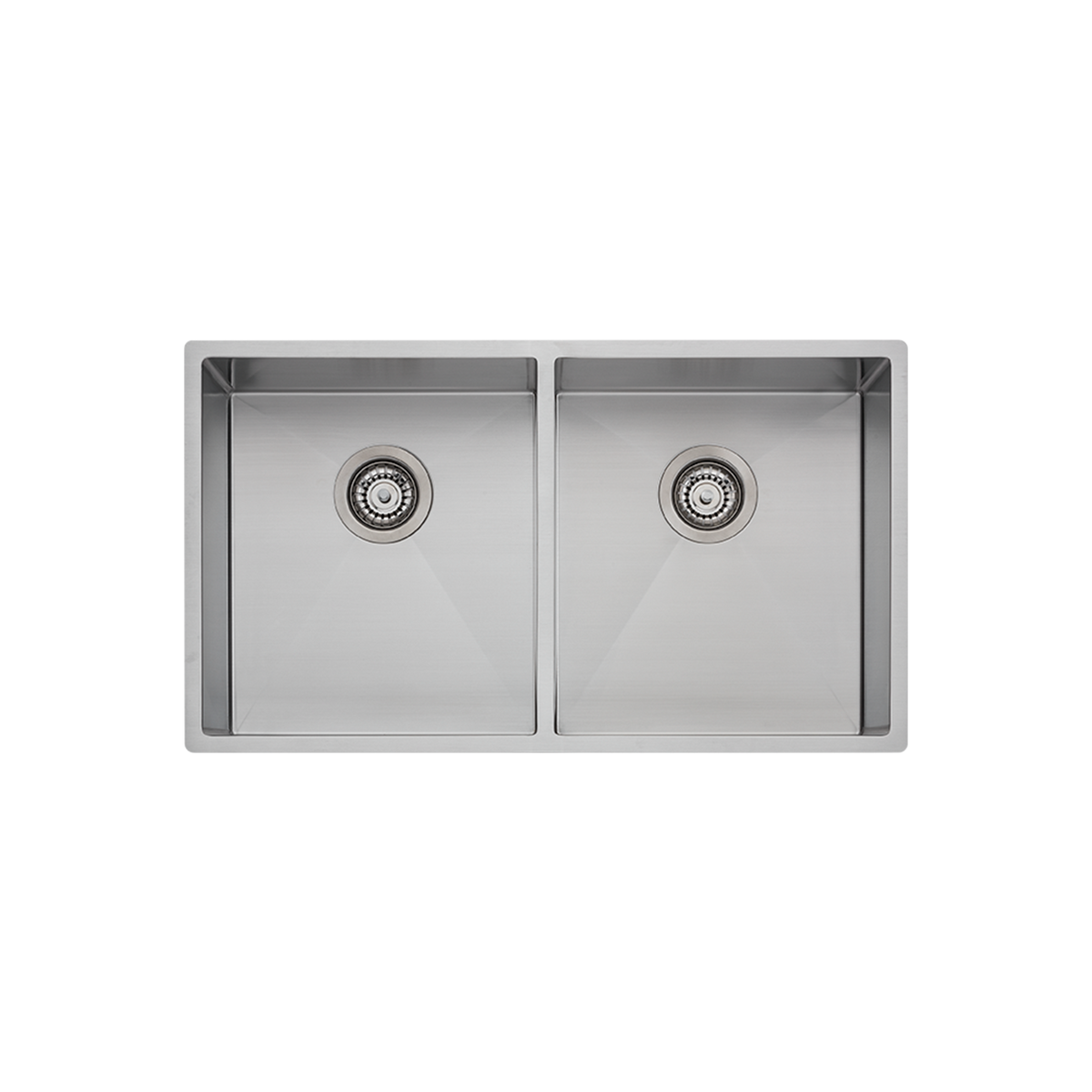 Spectra Double Bowl Sink in Natural Steel