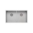 Spectra Double Bowl Sink in Natural Steel