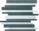 Stream Link Blustone Stone and Glass Mosaic tile