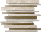 Stream Link Emperador Light Stone and Glass Mosaic tile