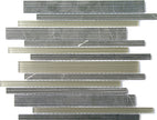Stream Link Persian Blue Stone and Glass Mosaic tile