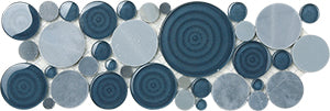 iSpring Moon Stone + em108 Glass and Stone Mosaic 100x300mm tile