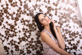 iSpring Vinalisa Brown + em109 Glass and Stone Mosaic in a room setting