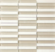 Glasstone SES05 Vanilla Blend Glass and Stone Mosaic 15x100mm tile