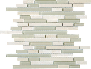 Glasstone SES05 Vanilla Blend Mini Glass and Stone Mosaic tile