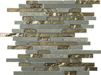 Glasstone SES32 Vinalisa Brown Blend Mini Glass and Stone Mosaic tile