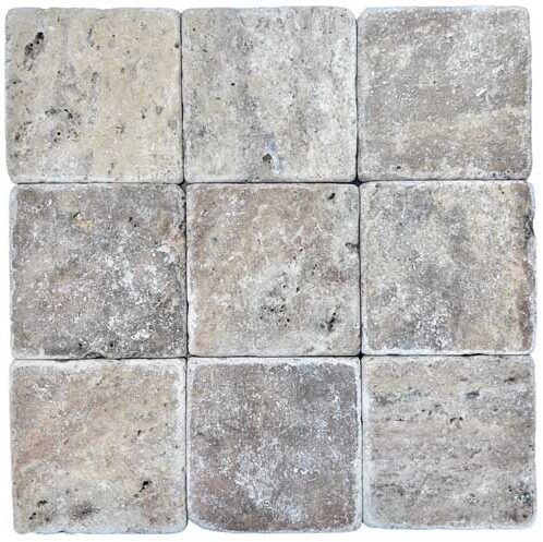 SILVER TRAVERTINE TUMBLED