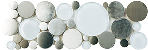 Metalplus SMG01 Moon Stone Blend Bubbles Border Mosaic tile