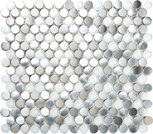 Metalplus SMG01 Moon Stone Blend 20 Round Mosaic tile