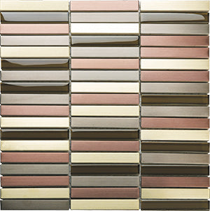 Metalplus SMG02 Moon Stone Blend Mosaic 15x100mm tile