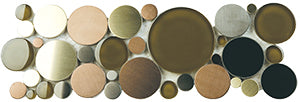 Metalplus SMG02 Moon Stone Blend Bubbles Border Mosaic tile