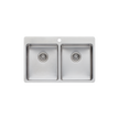Sonetto Double Bowl Topmount Sink