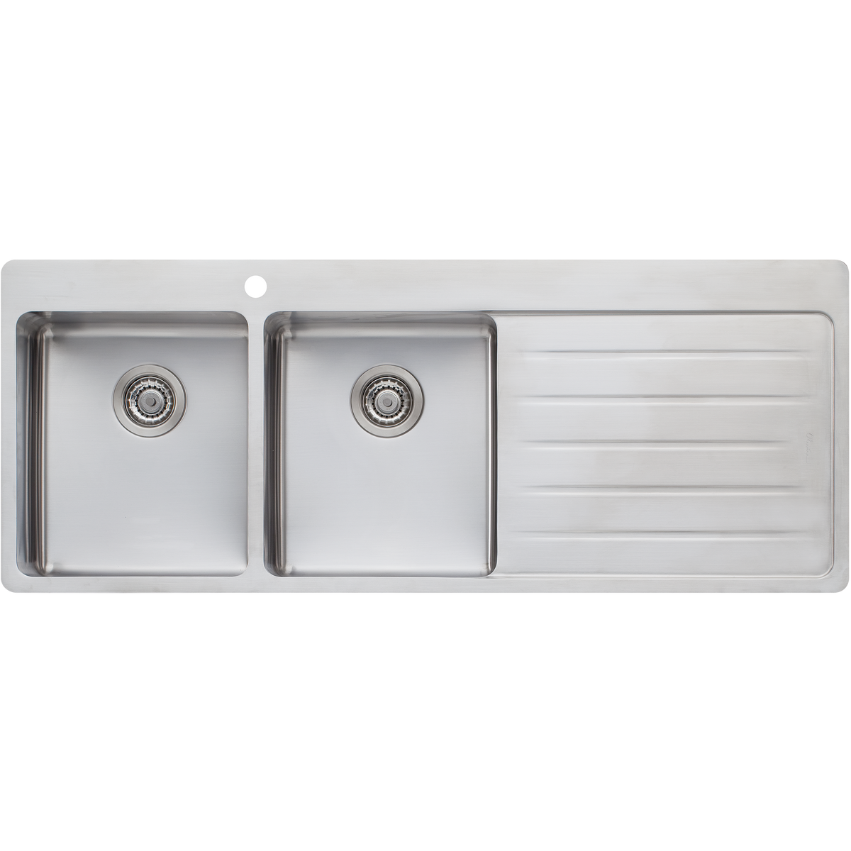 Sonetto Double Bowl Topmount Sink With Drainer