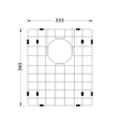 Sink Protector in Brushed Gunmetal 395 x 335mm SP-3440-BLK