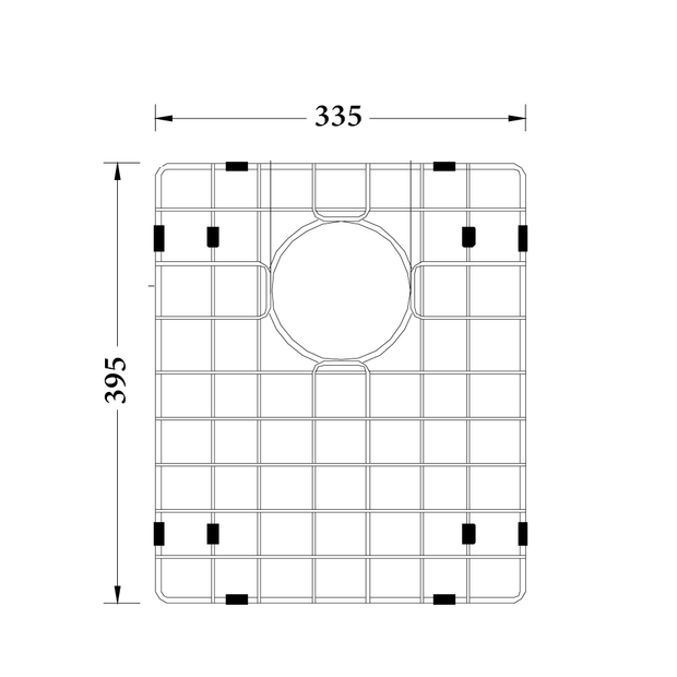 Sink Protector in Brushed Copper 395 x 335mm