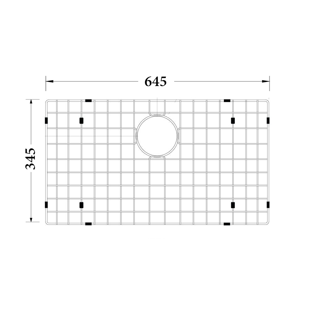 Sink Protector in Brushed Gunmetal 645 x 345mm