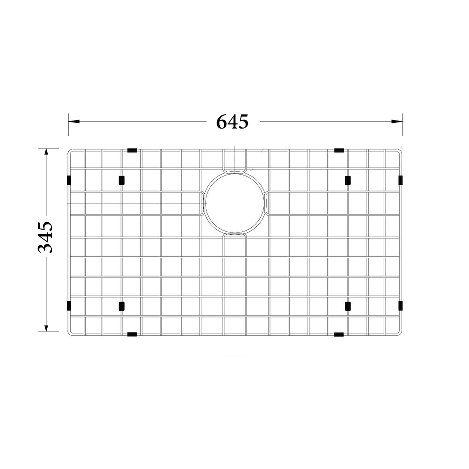 Sink Protector in Brushed Gold 645 x 345mm