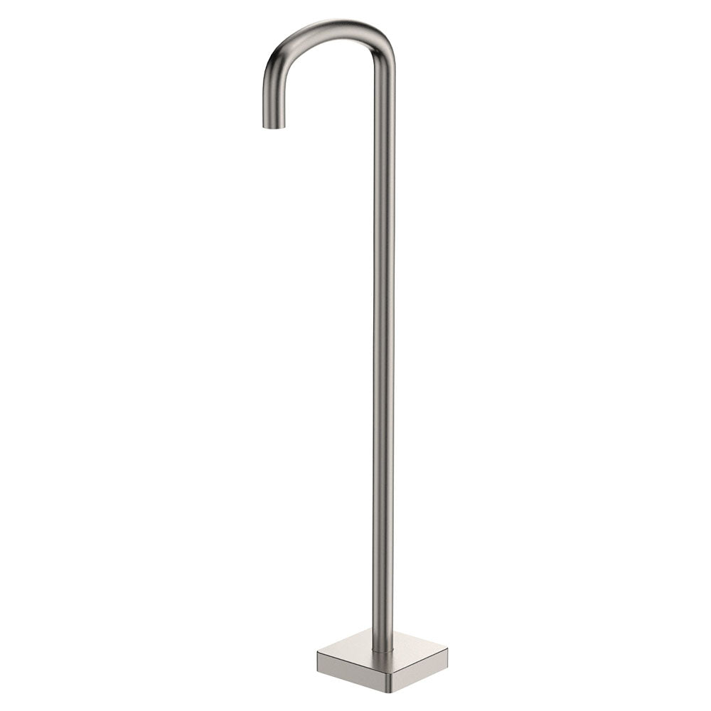 Tono Floor Mounted Bath Outlet in Brushed Nickel
