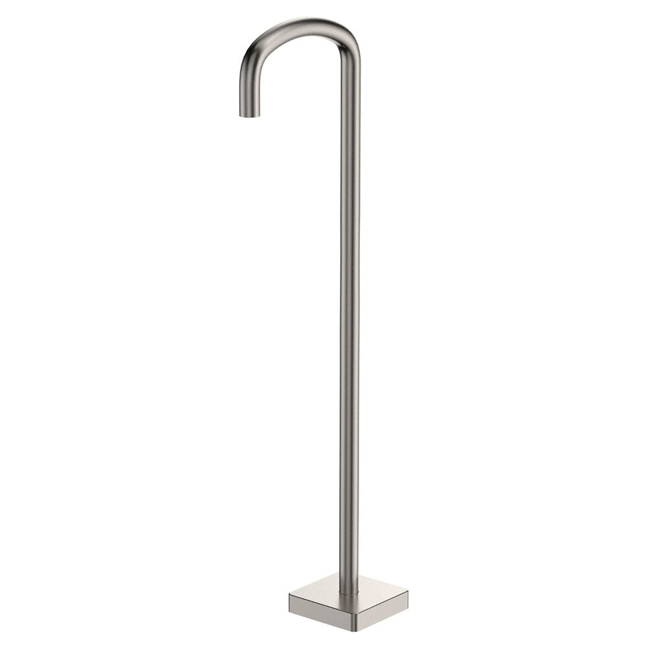 Tono Floor Mounted Bath Outlet in Brushed Nickel
