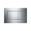 Concealed Cistern Flush Plate with Square Buttons in Chrome