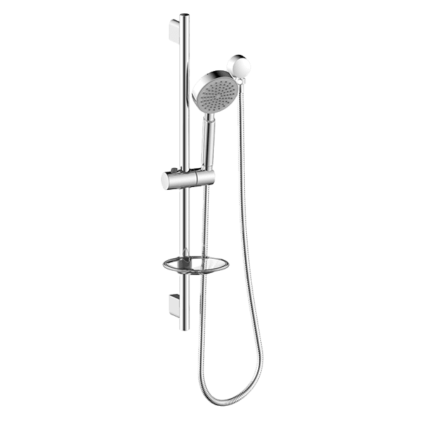 ABS Round Rail Shower Single Function in Chrome