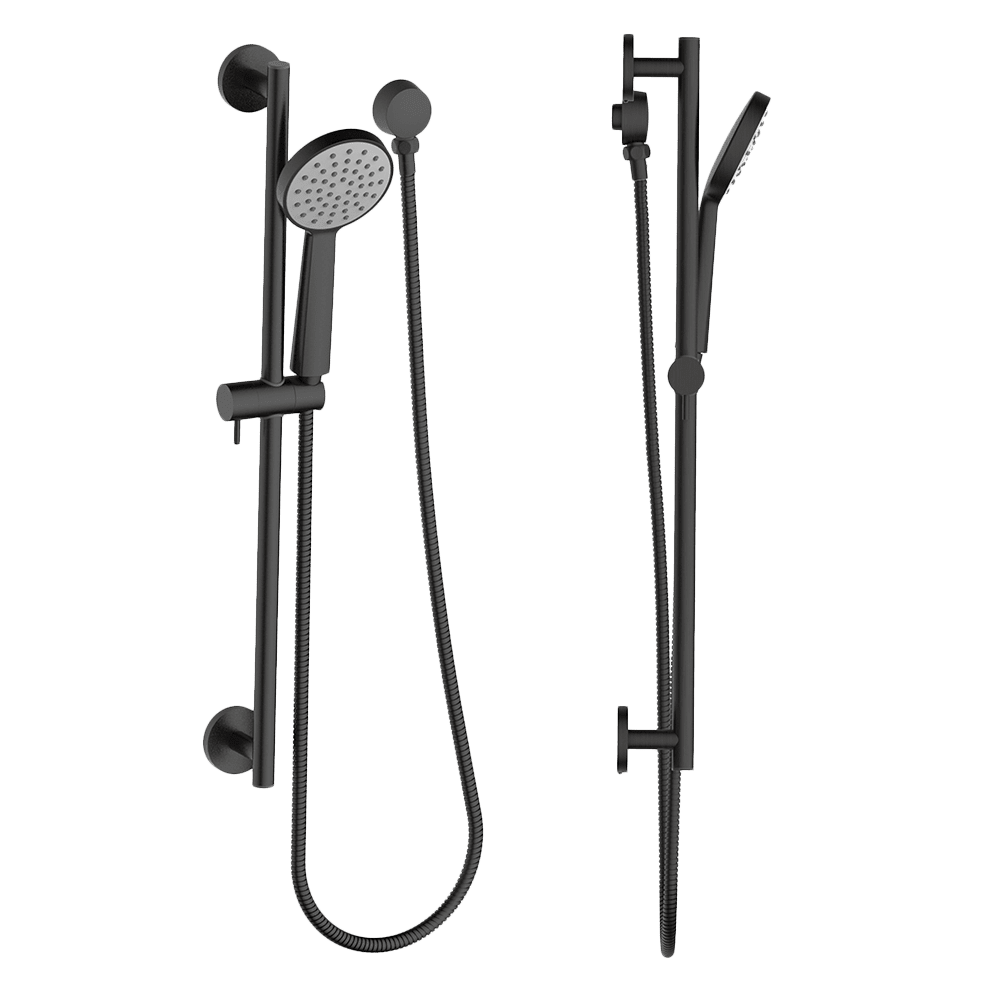 Shower on Rail in Black