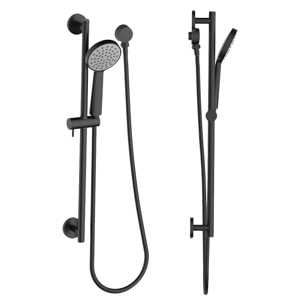 Shower on Rail in Black