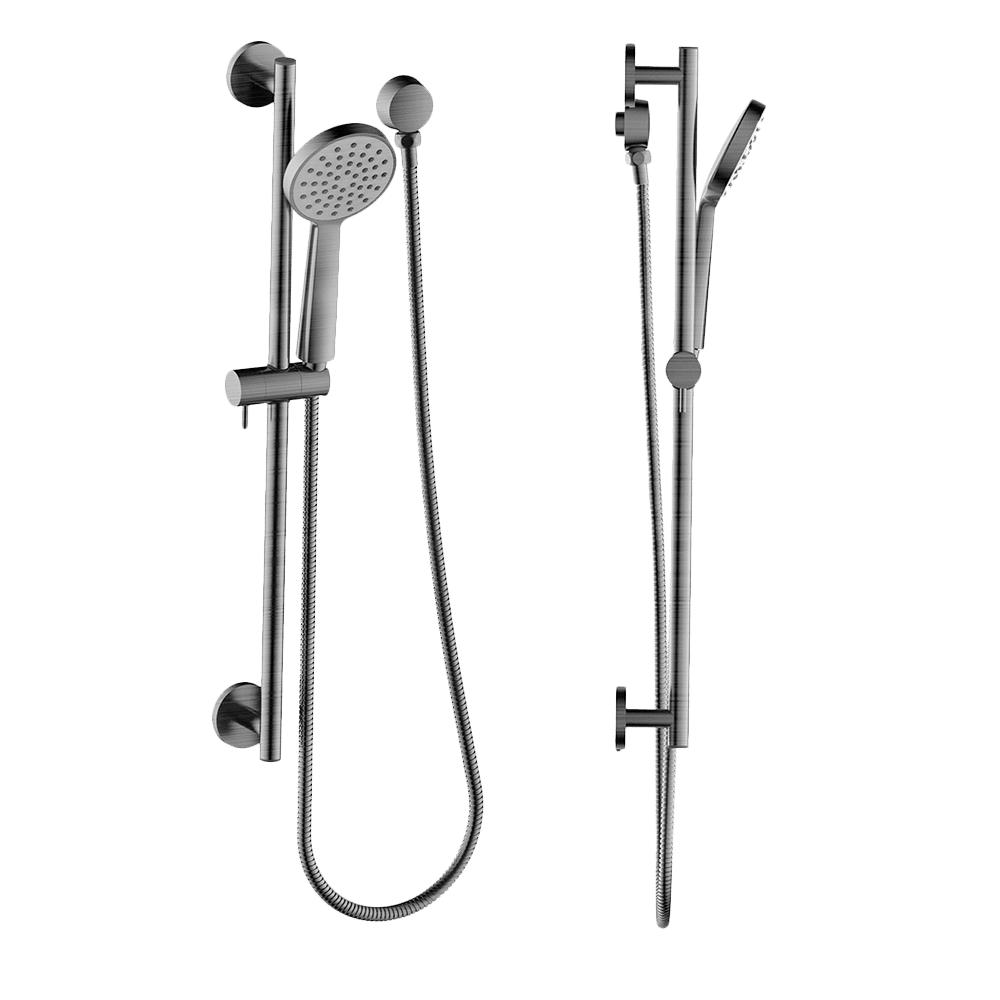 Shower on Rail in Gun Metal