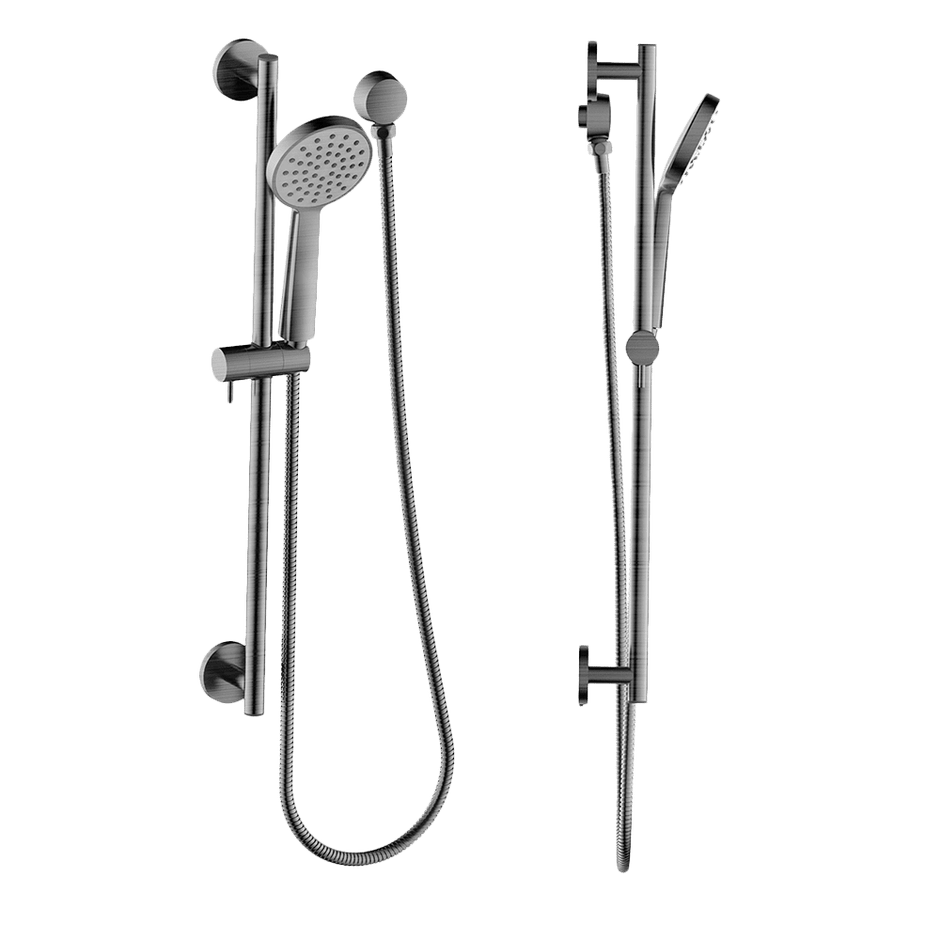 Shower on Rail in Gun Metal