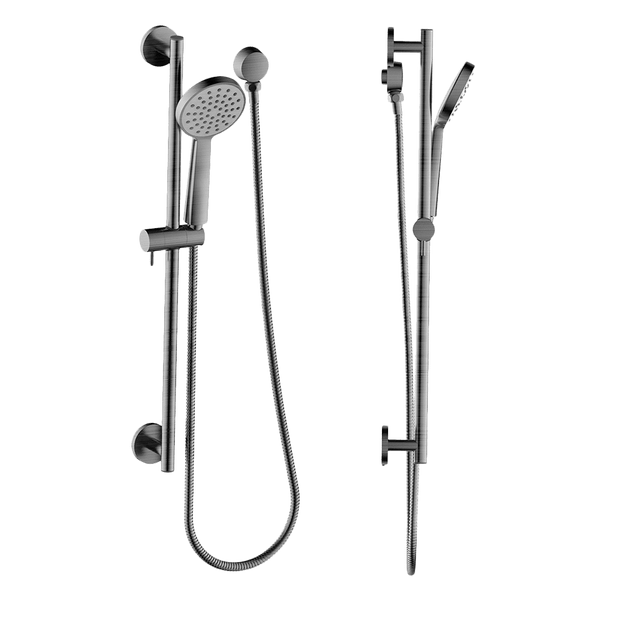 Shower on Rail in Gun Metal