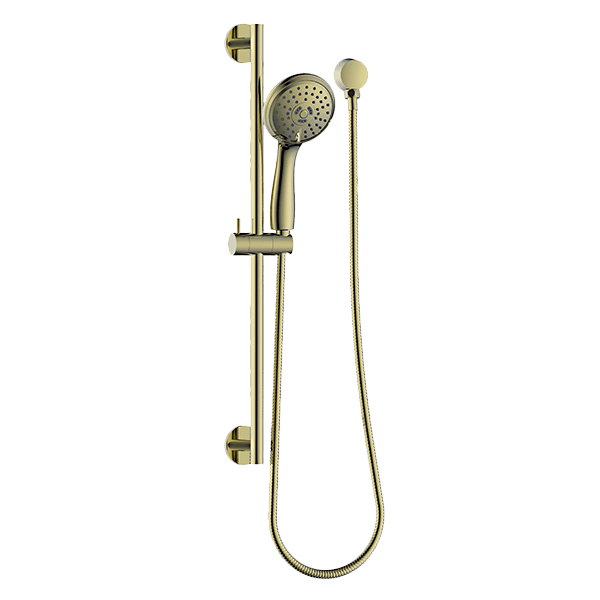 Shower on Rail 3 Function in Brushed Brass