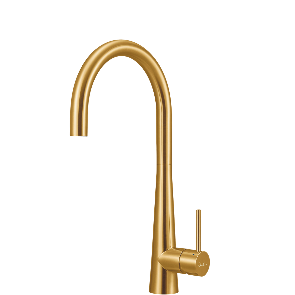 Essente 316 Stainless Steel Goose Neck Mixer in Brushed Gold