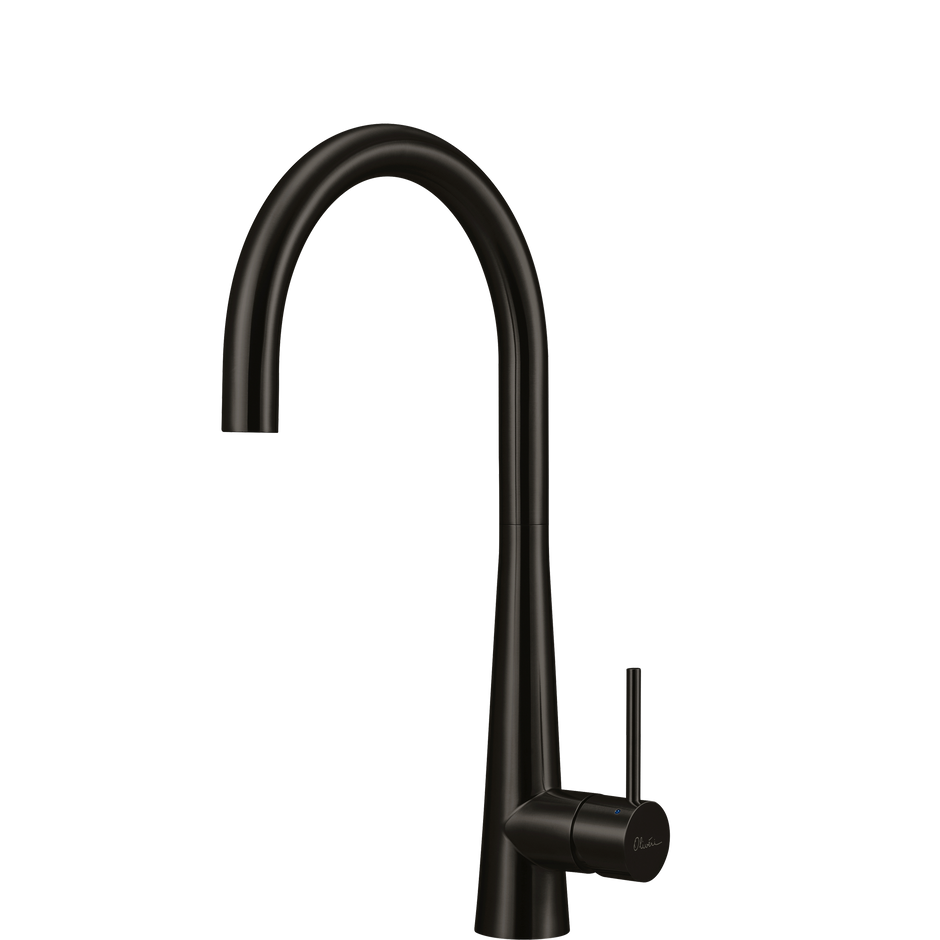 Essente 316 Stainless Steel Goose Neck Mixer in Brushed Black