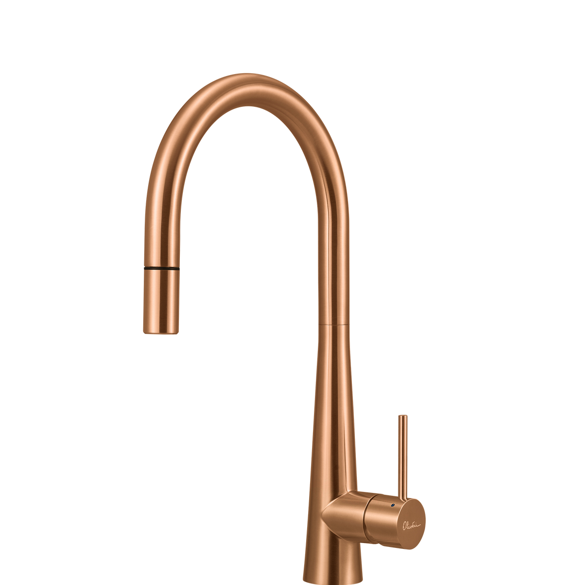 Essente 316 Stainless Steel Goose Neck Pull Out Mixer in Copper