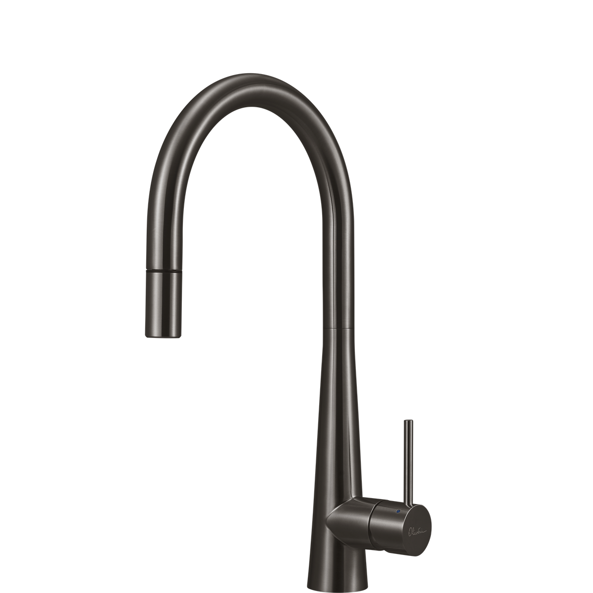 Essente 316 Stainless Steel Goose Neck Pull Out Mixer in Gunmetal