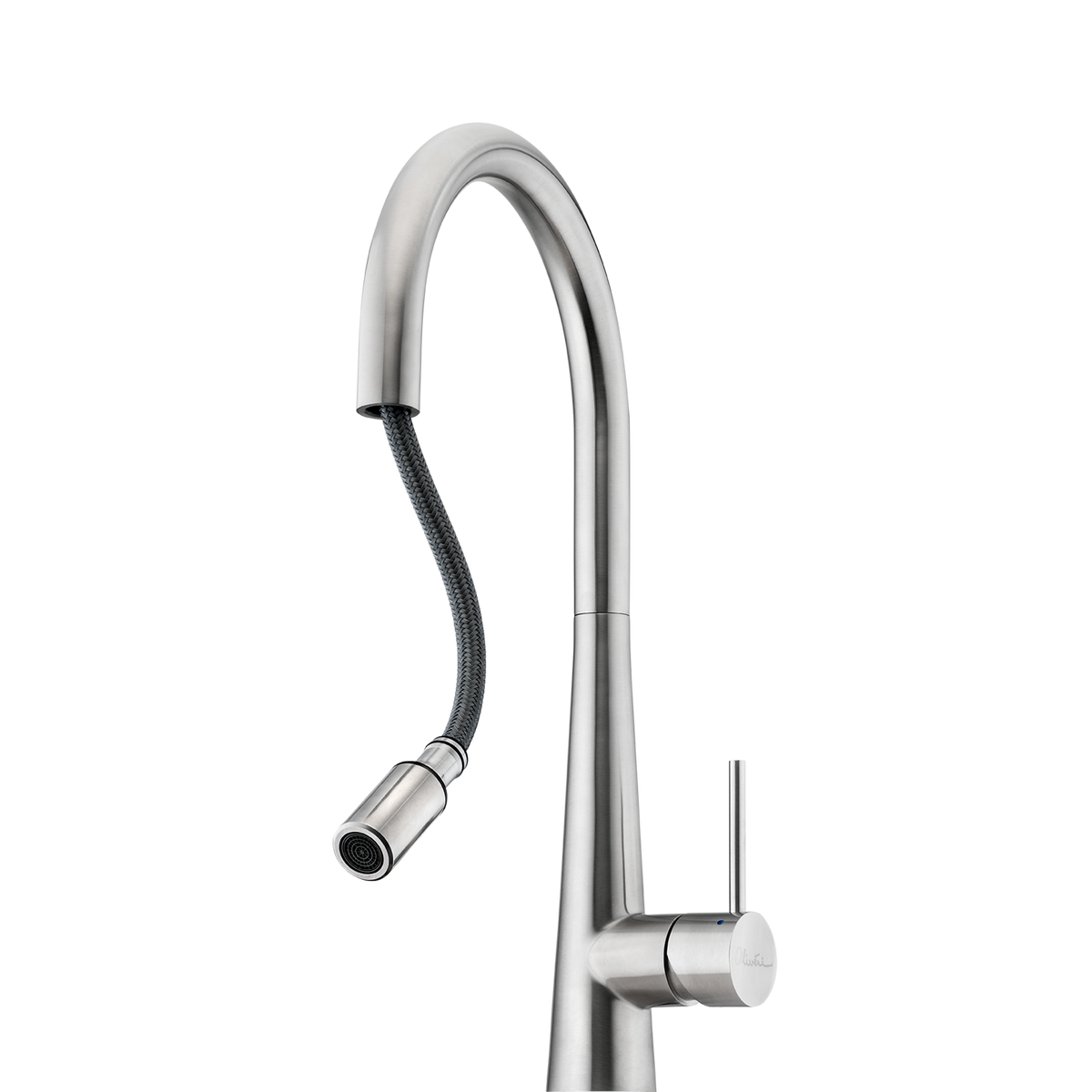 Essente 316 Stainless Steel Goose Neck Pull Out Mixer in Stainless Steel view 2
